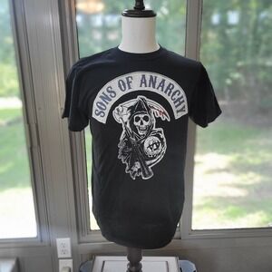 SONS OF ANARCHY Men's M Grim Reaper T-Shirt Black All Cotton